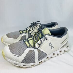 On Cloud 5 Push Sneakers Men's 10.5 Undyed White Glacier Running Shoes 69.98356